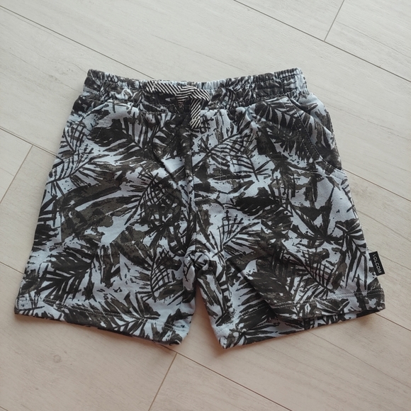 VOLCOM Baby NEW Blue Palm French Terry Hoodie & Shorts Set - Picture 6 of 12